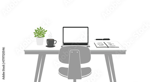 Abstract geometric composition featuring a blend of vibrant colors and clean lines suitable for modern design projects and digital illustrations