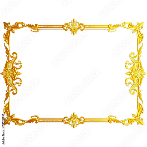 gold frame for text