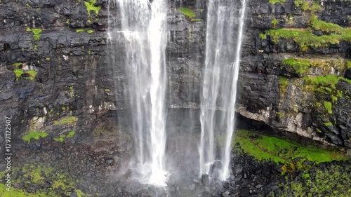 Waterfall Fossa, Faroe Islands