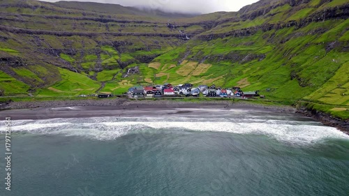 Tjornuvik Village on Streymoy, Faroe Islands
