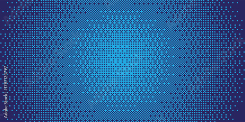 minimalist blue pixelated bitmap gradient texture. Vector blue bitmap design eps 10