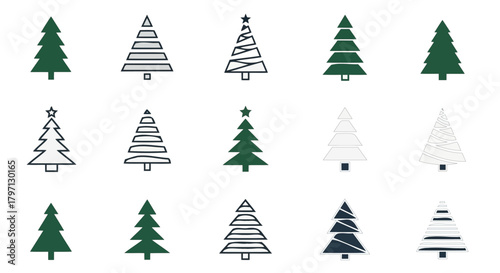 Chrismas tre line art (2)