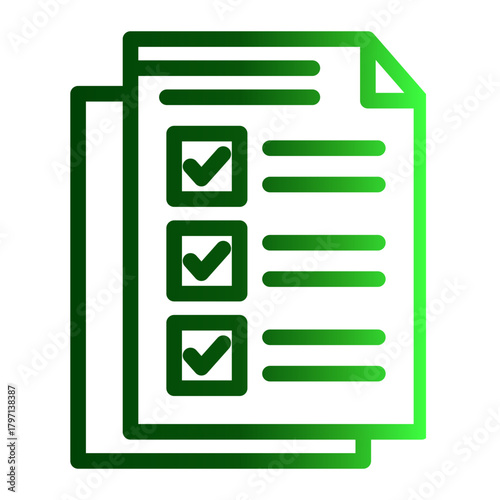 Legal Document Paperwork Archive icon from the Notary icon collection (Outline Gradient Style)