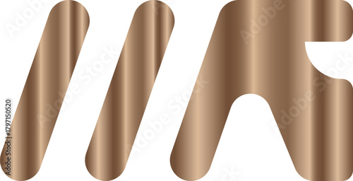 A glittering golden 3D render of an isolated pink breast cancer awareness ribbon symbol on a black background