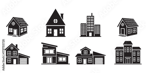 Silhouette of scholl building isolated on white background. Architecture college or university symbol vector illustration