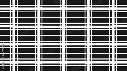 A black and white fabric pattern. A black and white geometric background.
