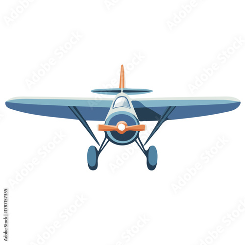 Icon clipart, Minimalistic 2D flat icon featuring a airplane isolated on a white background, an element in vector and EPS format. clean vector design, simple illustration style
