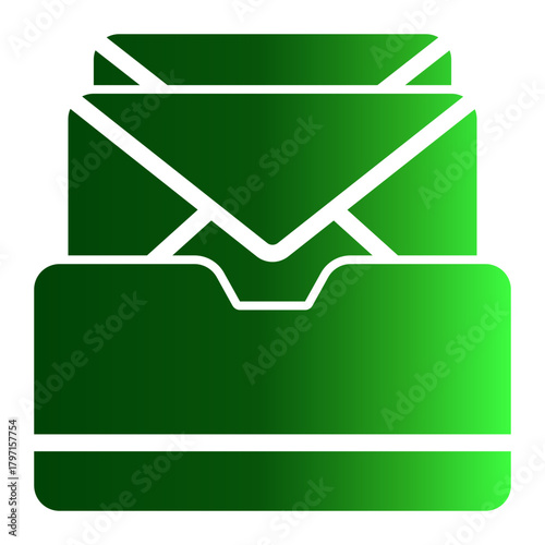 Document Archive Dossier System icon from the Notary icon collection (Glyph Gradient Style)