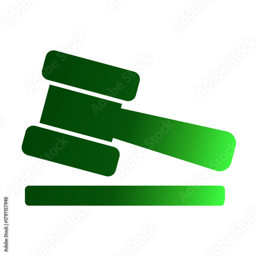 Legal Verdict Judgment icon from the Notary icon collection (Glyph Gradient Style)