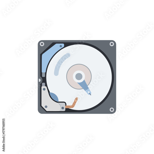 Open Hard Drive Platter