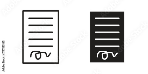 Document signed icon