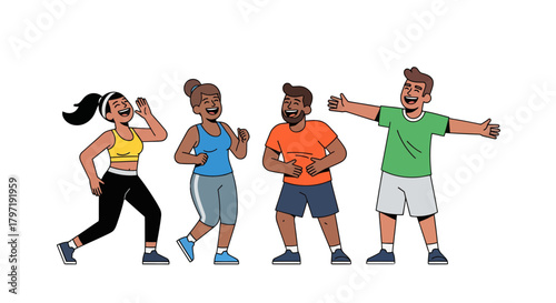 Joyful Group Of Friends Celebrating, Laughing, And Enjoying Their Time Together