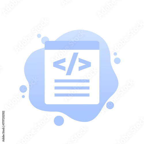 Metadata vector icon for web and apps