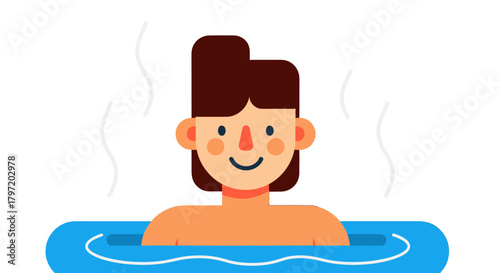 Relaxing In A Hot Tub A Warm and Peaceful Moment of Rejuvenation and Joy