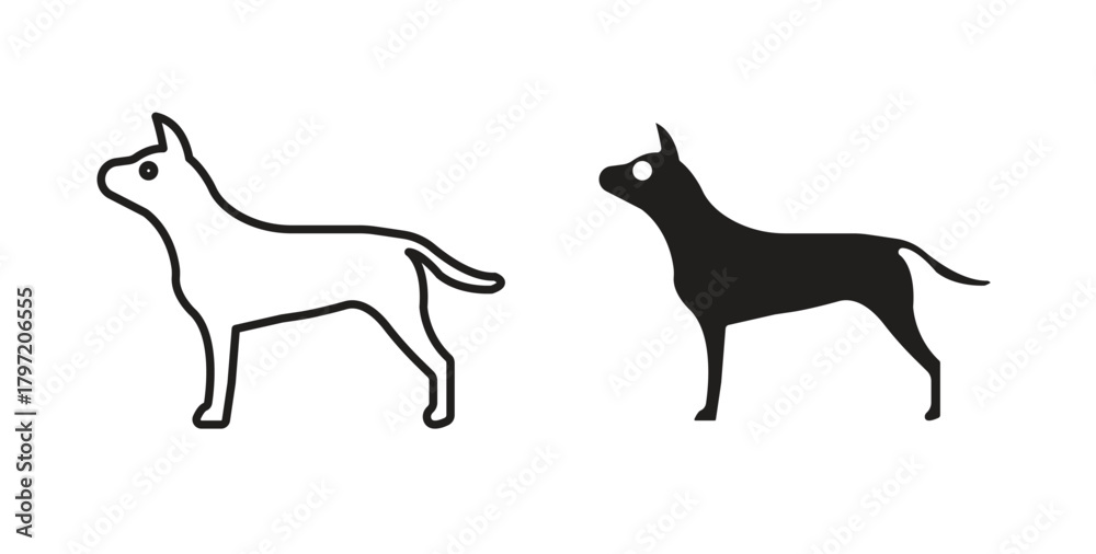 Obraz premium Chihuahua dog icon isolated vector Illustration. Vector pictogram for web and app