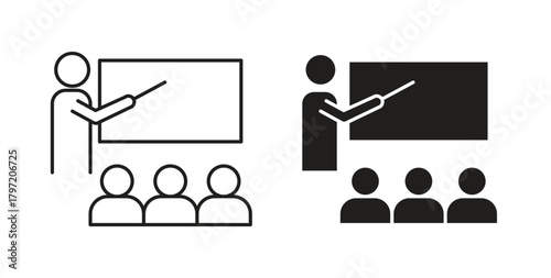 Classroom icon isolated vector Illustration. Vector pictogram for web and app