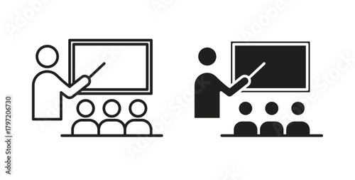 Classroom icon isolated vector Illustration. Vector pictogram for web and app