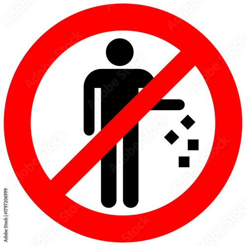 Do not litter sign 