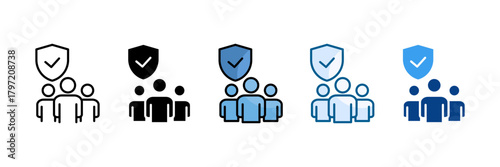 Reliable Leadership Icon Set Multiple Style Collection