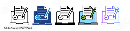 Online Assignment multiple icon