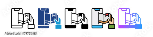 E-Book multiple icon
