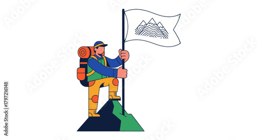 Triumph Over Adversity: A Symbolic Depiction Of Achieving Your Goals And Reaching The Summit