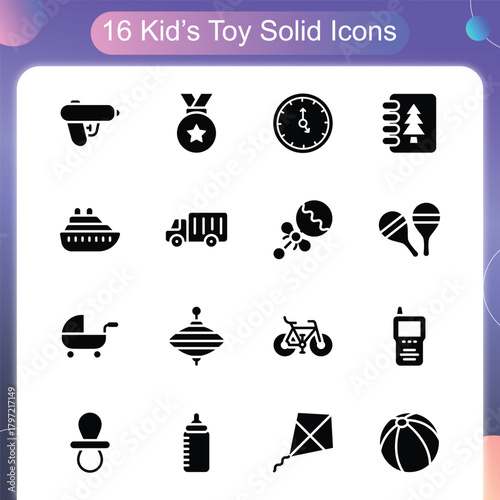 Kids Toye Solid Style Set 2