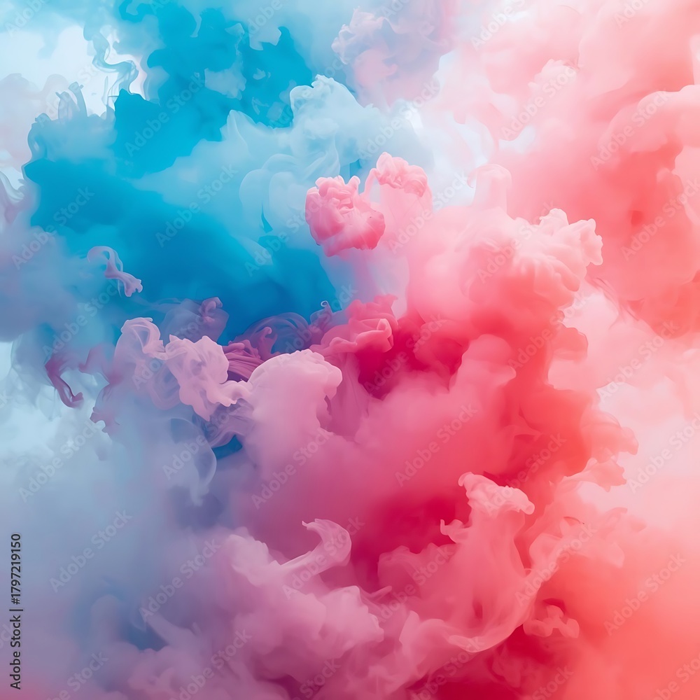 Fototapeta premium Colorful Ink Flow Abstract Background