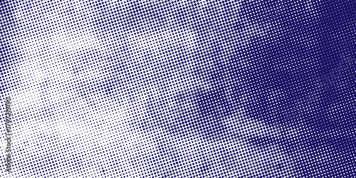 drak blue-white gradient halftone dots background. Pop art in vector illustration for your creative design