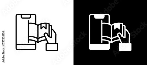 E-Book linemixed icon