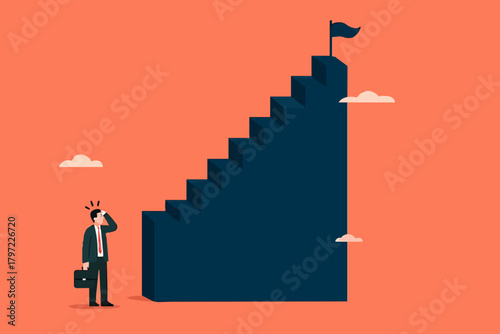 first step is difficult to take, hesitation to initiate an action, the hardest thing in life is always taking the first step, first step is always the hardest