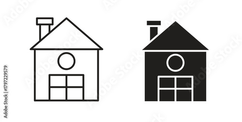 Chalet icon for web and app. vector illustration eps