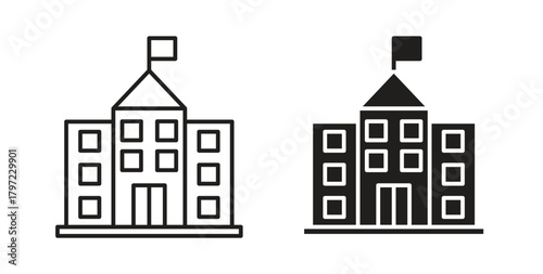 City hall icon for web and app. vector illustration eps