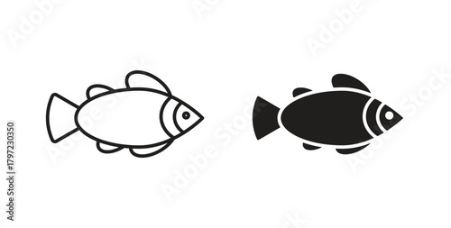 Clown fish icon for web and app. vector illustration eps