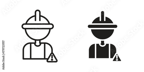 Construction risk icon for web and app. vector illustration eps