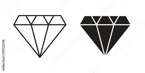 Diamond icon for web and app. vector illustration eps