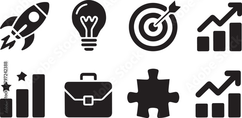 Startup and business icons