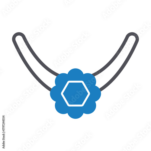 Necklace locket Vector Icon which can easily modify or edit