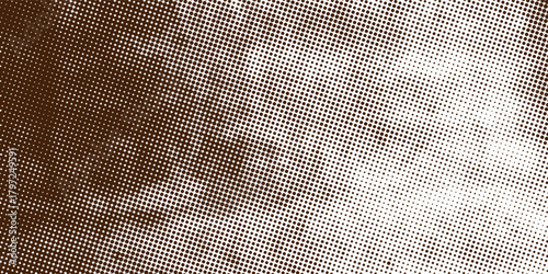 Background with monochrome dotted texture. Polka dot pattern template. Background with black dots - stock vector dots background modern white and chocolate