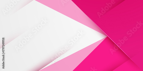 Abstract colorful overlap triangle papercut background. Bright banner concept. Simple pattern design.