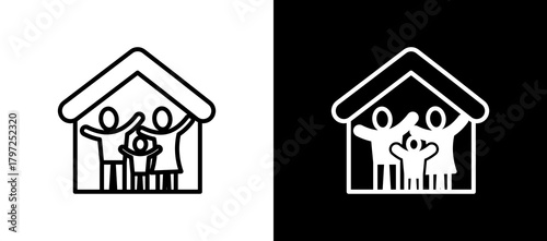 Family Bonds linemixed icon