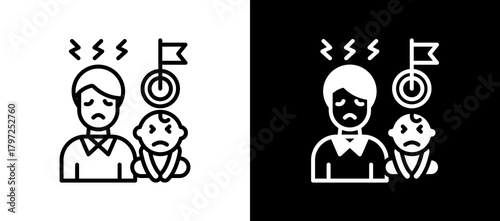 Parenting Challenges linemixed icon