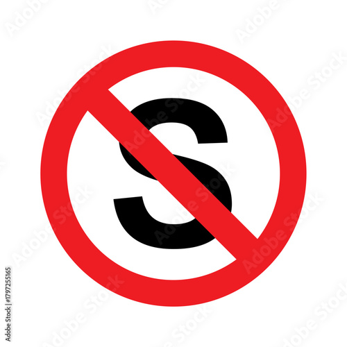  No stopping icon vector design Prohibitory roads sign symbols