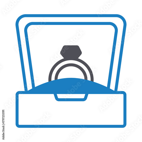 Ring box Vector Icon which can easily modify or edit