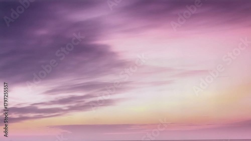 The view of the sky is very beautiful.