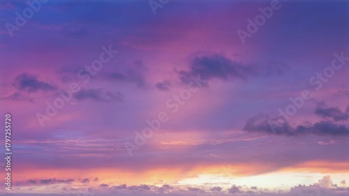 The view of the sky is very beautiful.