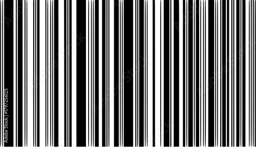 Abstract Black and White Barcode Pattern
