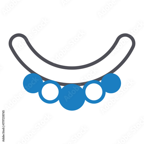 Necklace Vector Icon which can easily modify or edit