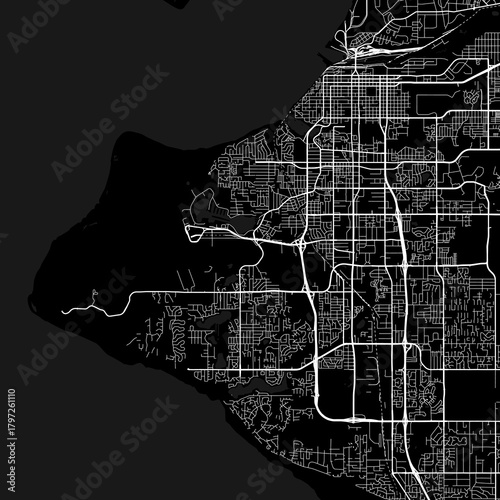 Anchorage City Map a clean structured urban plan emerges from precise linework suggesting a s blueprint in a subtle minimalist aesthetic, emphasizing refined linework, with balanced composition.