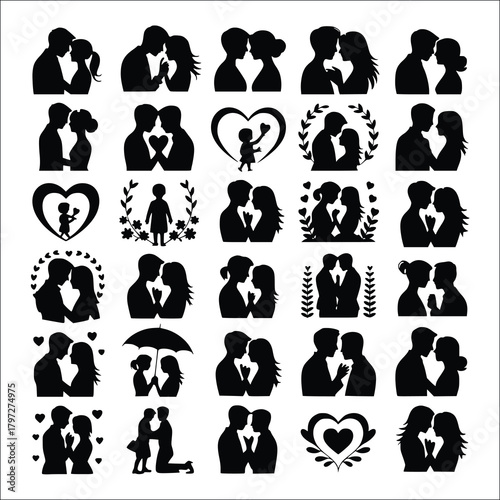 Couple Svg, Lovers Svg, Couple Silhouette, Husband Wife Svg, Couple Clipart, Anniversary Svg, Husband And Wife Silhouette, Couple Png,Couple Dancing Svg, Couple Dancing Silhouette, Couple Vector